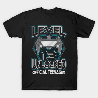 Level 13 unlocked official teenager 13th birthday T-Shirt